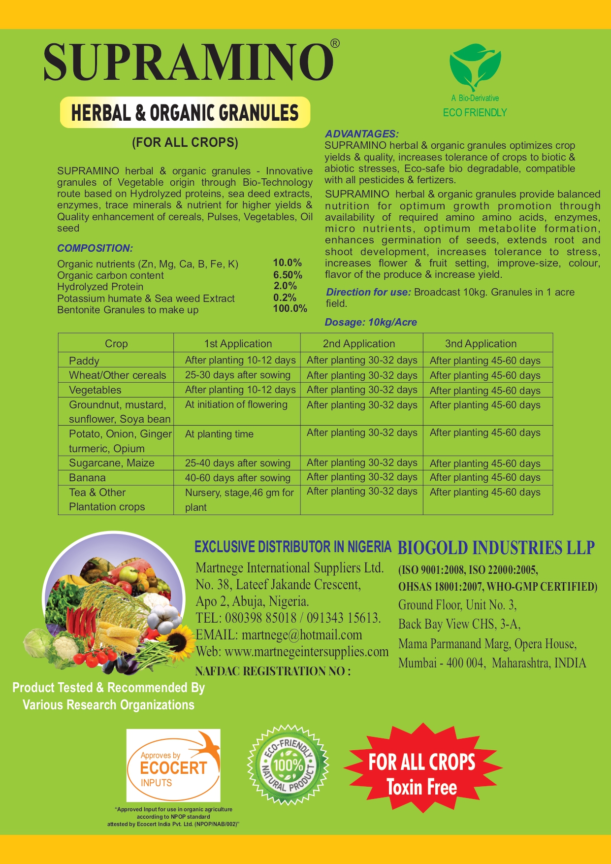 Supramino Herbal & Organic Granules - Image 2