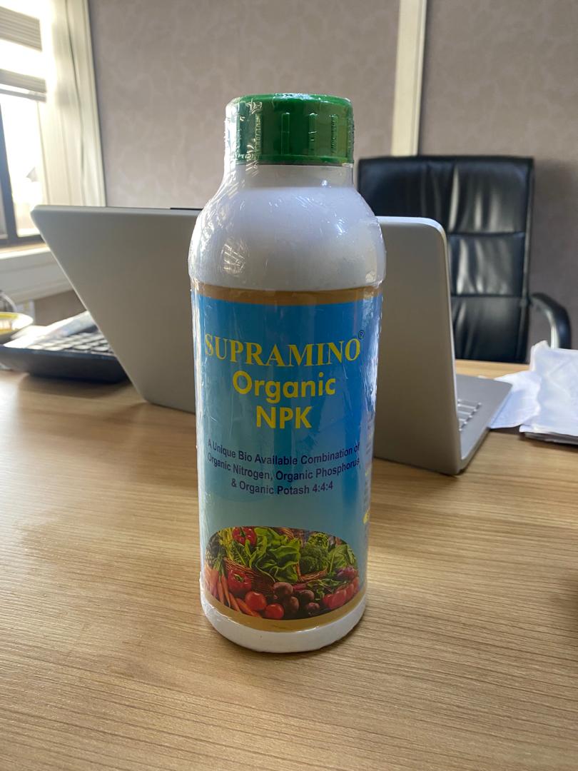 Organic NPK is a mixture of organic nitrogen, organic phosphorus and organic potash in the form of protein hydrolysates (amino acids) & gluconates/lactates. It contains readily bio-available organic form of N, P & K. Can easily be absorbed & assimilated into the plant system, thus very beneficial for the crops.